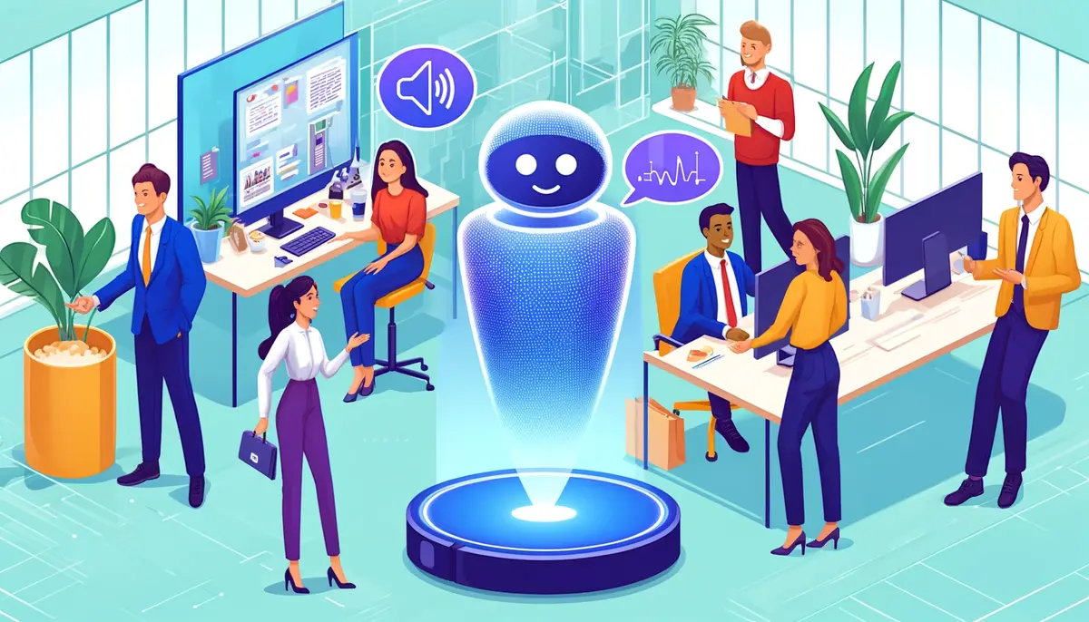 A futuristic office - How Voice Assistants Improve Customer Experience - Bigly Sales