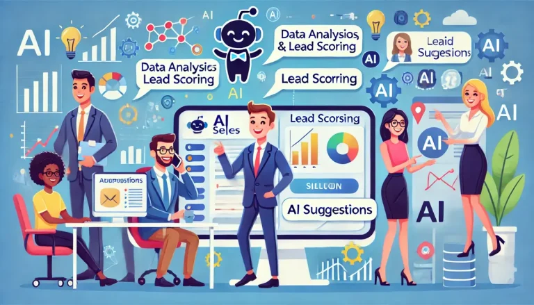 AI for sales prospecting - A sales team at work - Bigly Sales