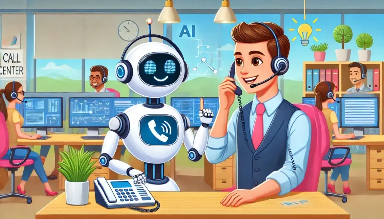 AI in traditional call centers - traditional call center