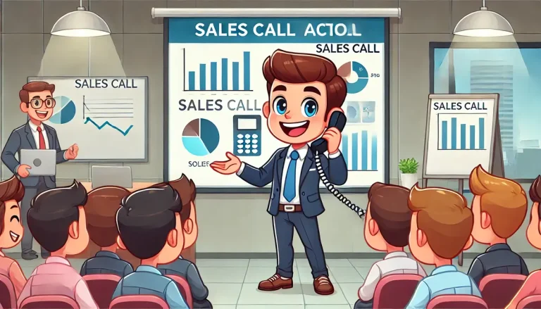 Better sales calls - A call center trainer guiding the new team how to make better sales calls - Bigly Sales