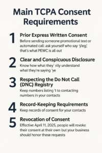 Main TCPA Consent Requirements