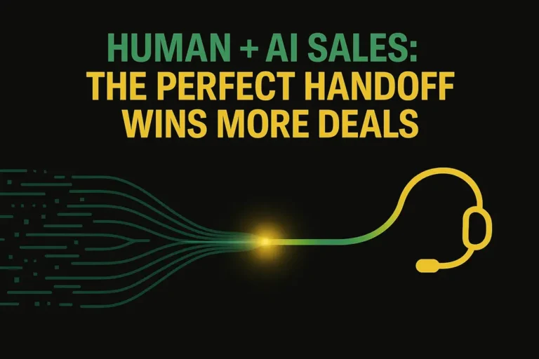AI sales agent handoff to human sales agent during live qualification