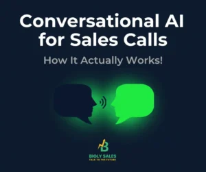 Diagram showing how conversational AI processes a sales call in real time using speech recognition and natural language understanding